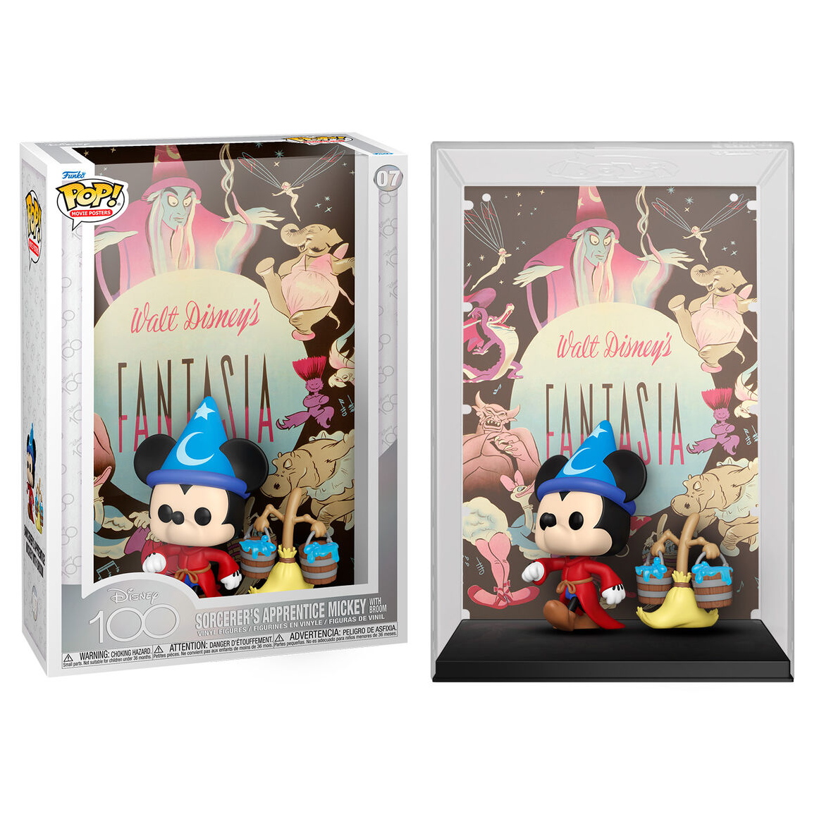 Toys N Tuck:Pop! Vinyl - Disney 100 - Sorcerer's Apprentice Mickey With Broom 07,Disney