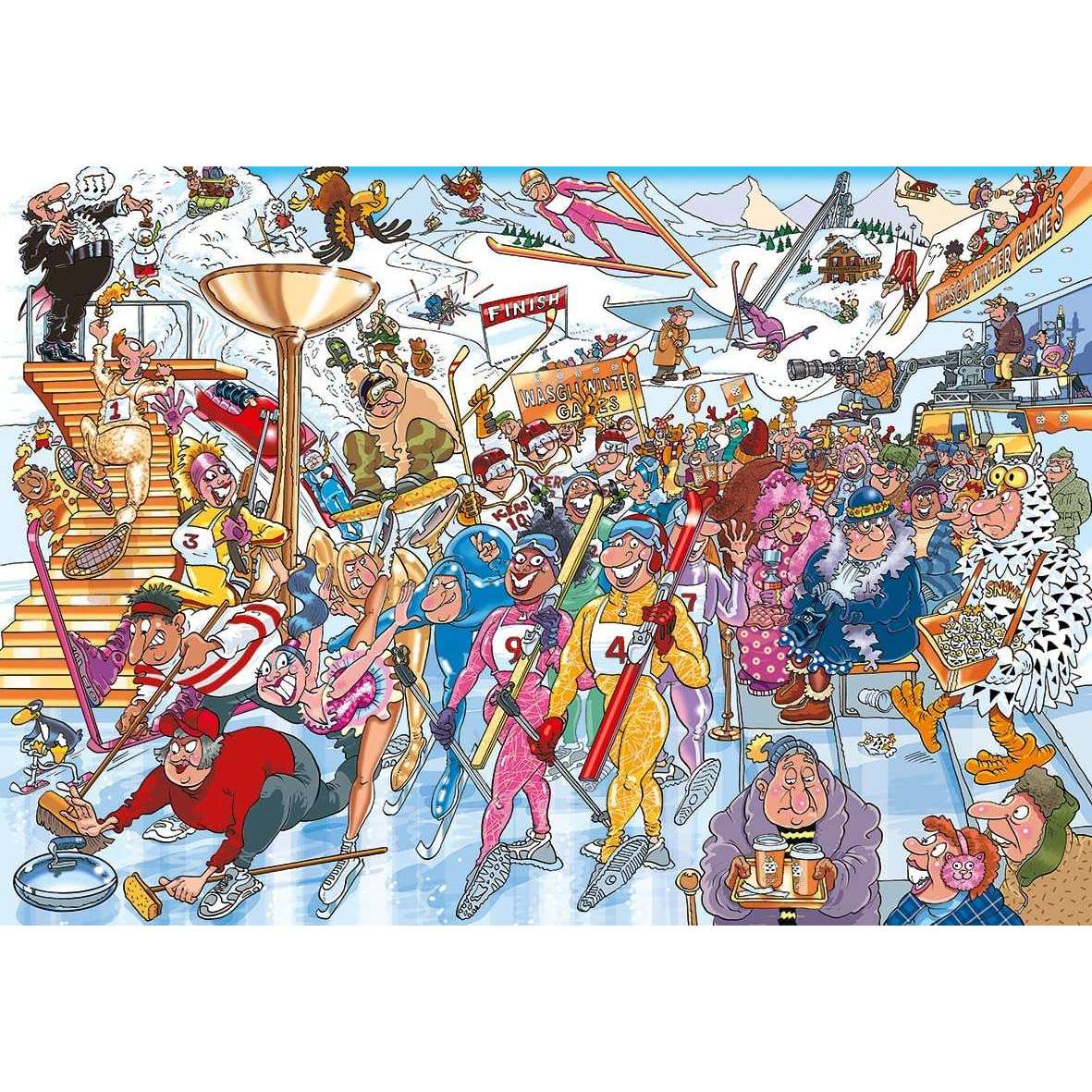 Toys N Tuck:Wasgij? Mystery 22 1000pc Jigsaw Puzzle Winter Games !,Wasgij