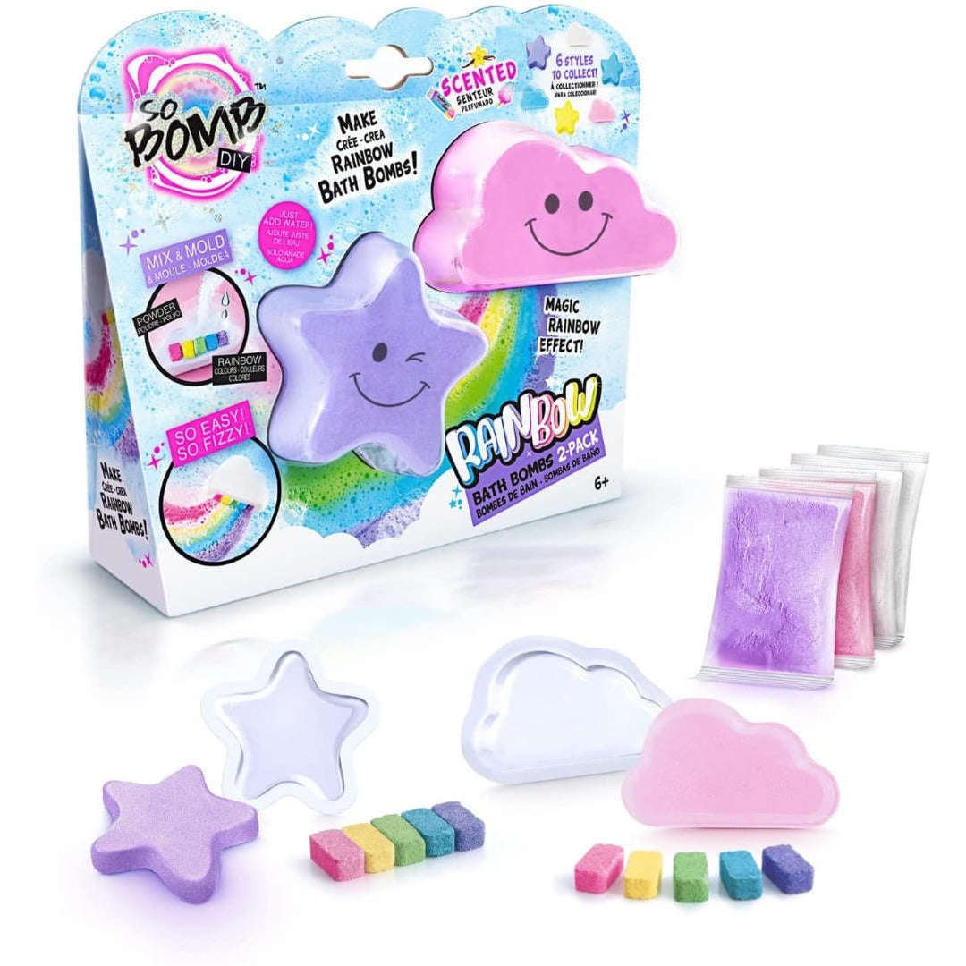 Toys N Tuck:So Bomb DIY - Rainbow Bath Bomb 2 Pack,So Bomb DIY