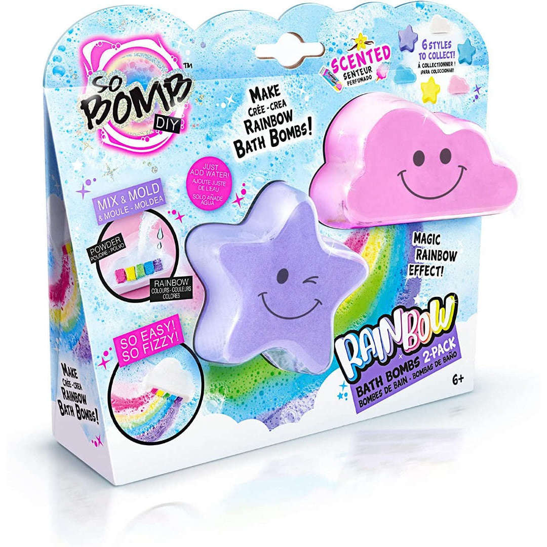 Toys N Tuck:So Bomb DIY - Rainbow Bath Bomb 2 Pack,So Bomb DIY