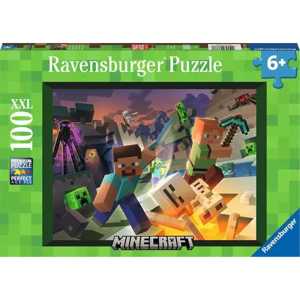 Toys N Tuck:Ravensburger 100 XXL Piece Puzzle Monster Minecraft,Minecraft