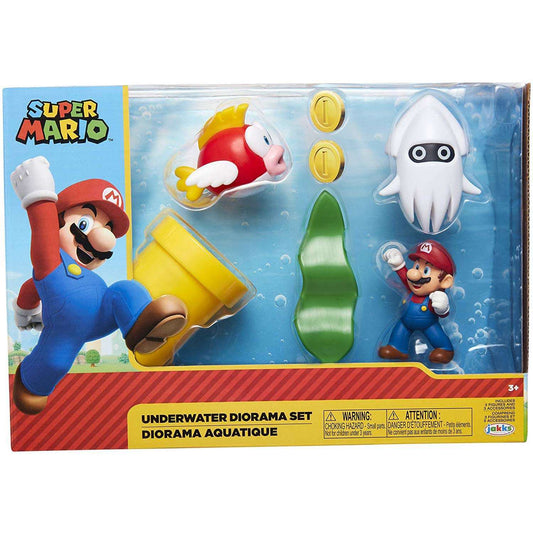 Toys N Tuck:Super Mario Underwater Diorama Set,Super Mario