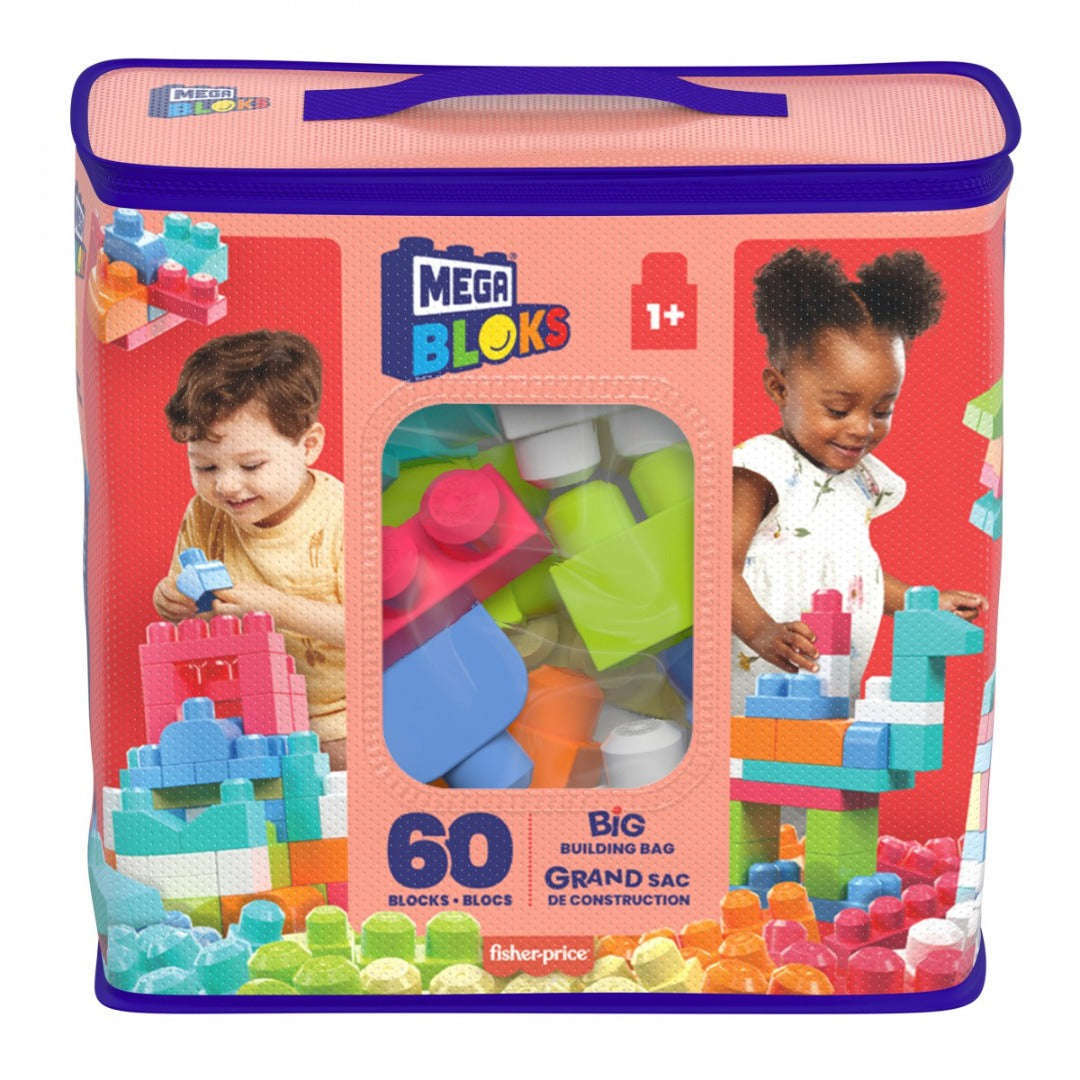 Toys N Tuck:Mega Bloks Big Pink Building Bag,Mega Bloks