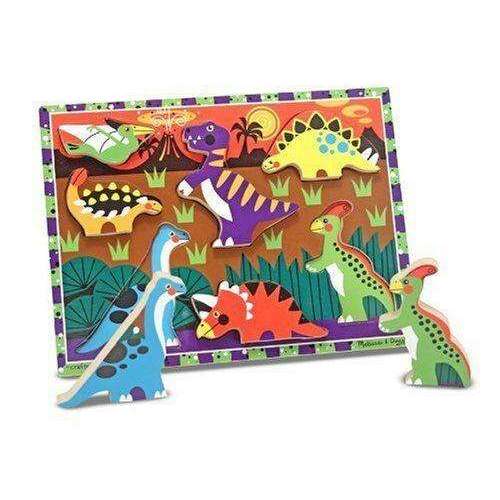 Toys N Tuck:Melissa & Doug Dinosaur Wooden Chunky Puzzle,Melissa & Doug