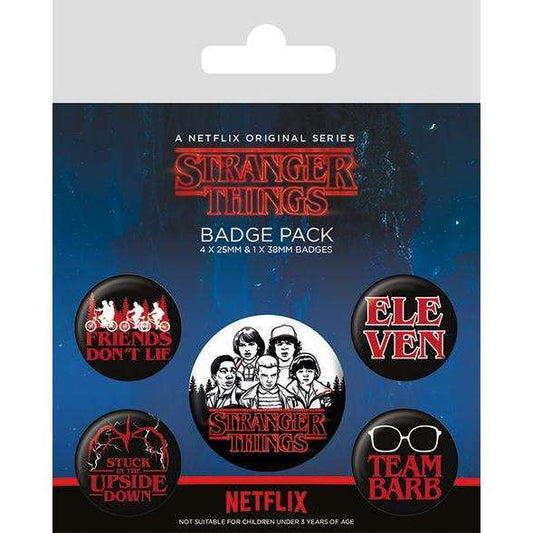 Toys N Tuck:Badge Pack - Stranger Things Characters,Pyramid International