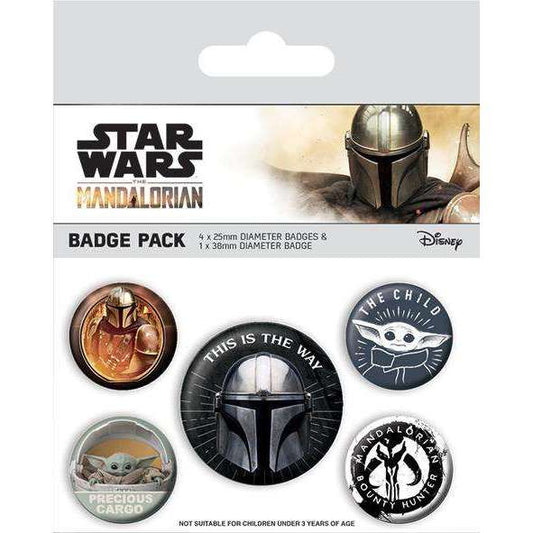 Toys N Tuck:Badge Pack - Star Wars The Mandalorian,Pyramid International